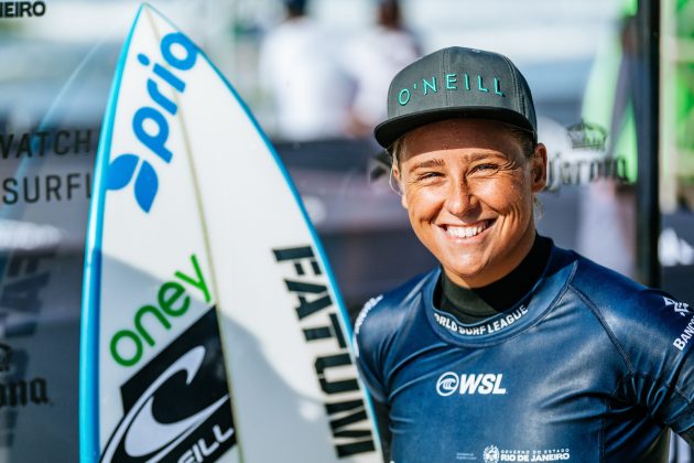 Yolanda Hopkins, Corona Saquarema Pro 2024, Itaúna, Rio de Janeiro. Foto: WSL / Thiago Diz.