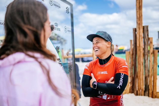 Yolanda Hopkins, Corona Saquarema Pro 2024, Itaúna, Rio de Janeiro. Foto: WSL / Thiago Diz.