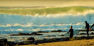 Horizonte de direitas em J-Bay