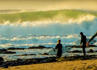 Horizonte de direitas em J-Bay