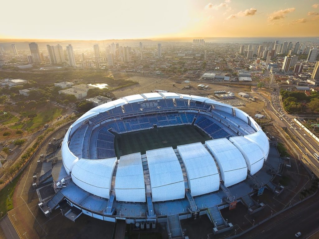 Estádio Arena das Dunas construído para a Copa do Mundo da FIFA 2014.