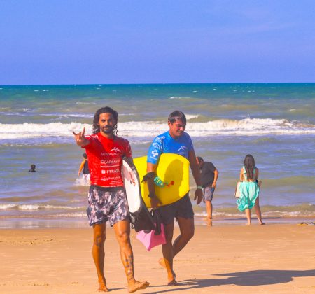 Caio e Felipe, Cearense de Bodyboarding, Ponte Metálica, Praia de Iracema, Fortaleza (CE). Foto: Frank Braga.