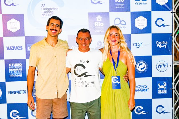 Congresso Carioca de Surf, Jão, Luiz e Giulia. Foto: guerrerofotografy.