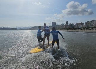 Alegria e inclusão em Santos