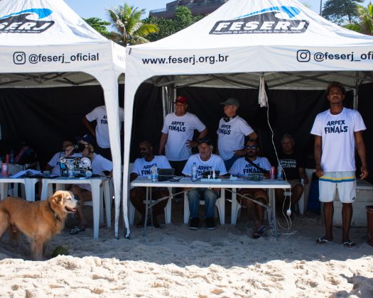 Árbitros, Arpex Finals, 2ª etapa do circuito Tyr Energia Arpoador Surf Club 2024. Foto: Federico Zambonini.