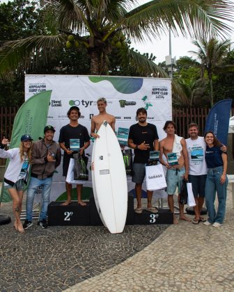 Pódio PRO/AM, Cerveja Praya Arpoador Clássico 2024. Foto: Federico Zambonini.