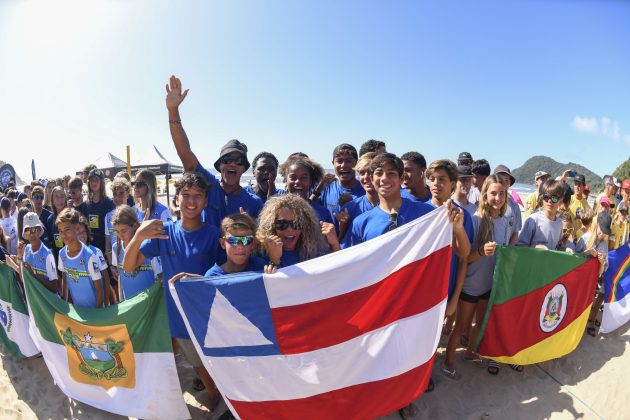 Federação Baiana, CBSurf Rip Curl Grom Search, Praia do Tombo, Guarujá (SP). Foto: Márcio David.