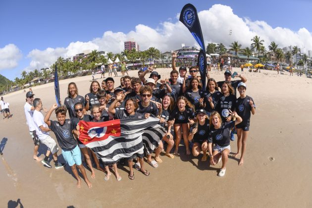 Federação de São Paulo, CBSurf Rip Curl Grom Search, Praia do Tombo, Guarujá (SP). Foto: Márcio David.