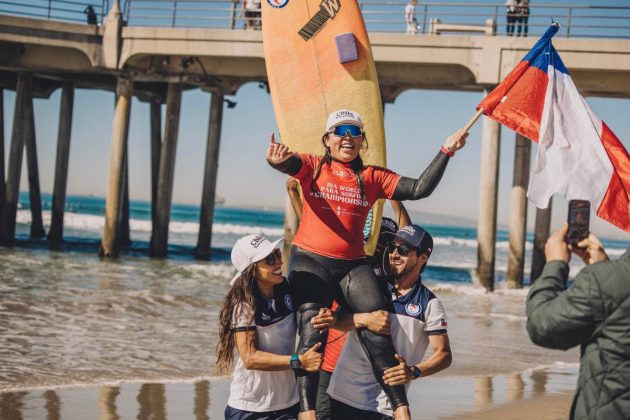 Catalina Castro, Mundial Parasurfe da ISA, Huntington Beach, Califórnia (EUA). Foto: ISA / Pablo Franco.