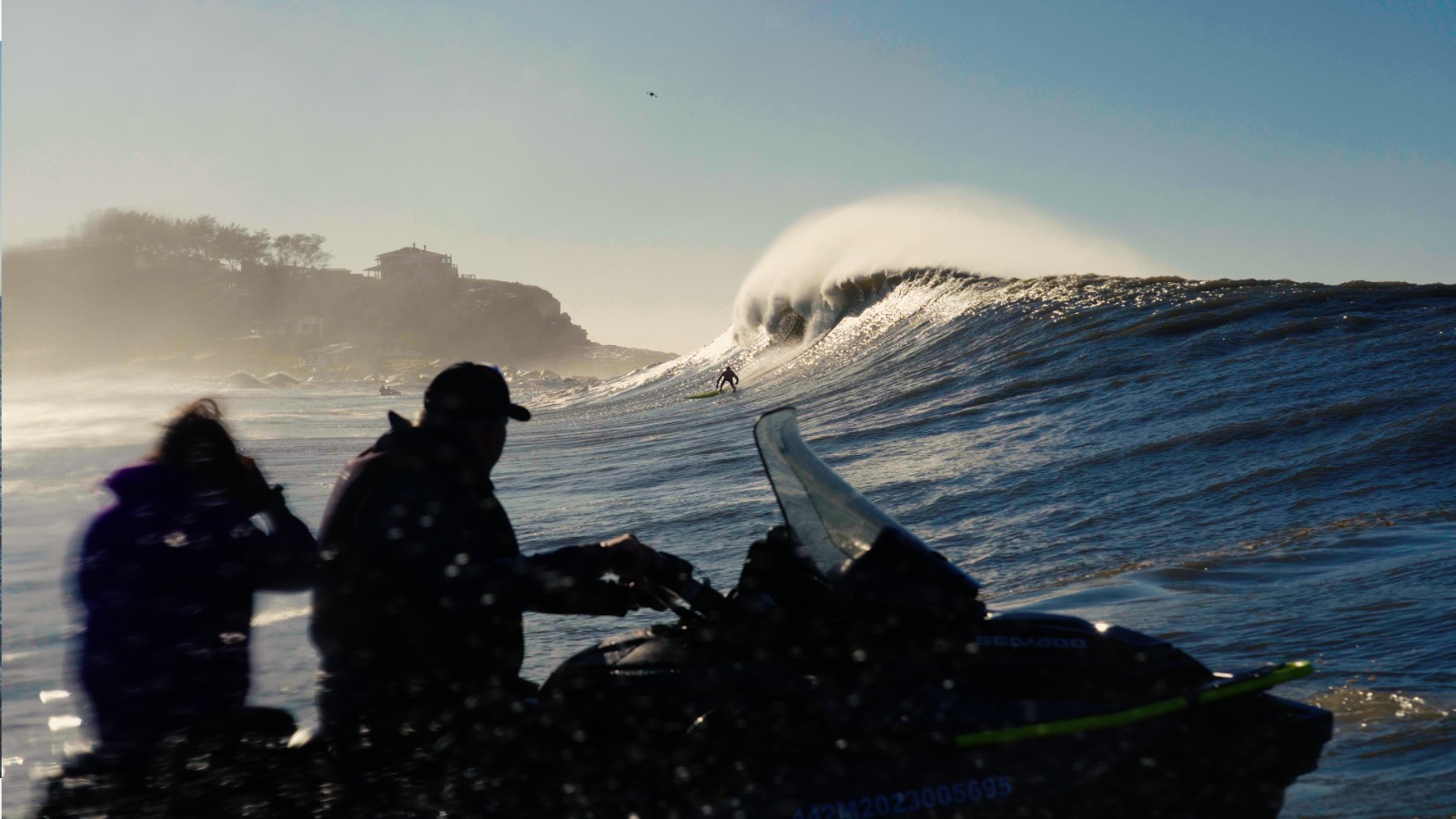 Visual do line up do Cardosão de dentro da água – CBSurf Big Wave 2024