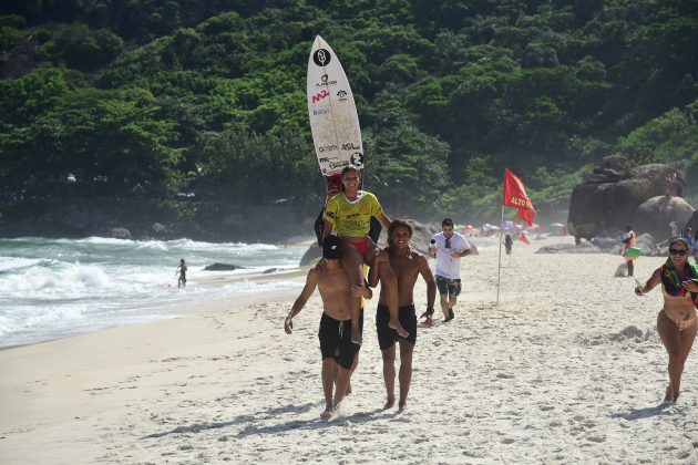 Lanay Thompson, Prainha Surf Pro/Am 2024, Rio de Janeiro. Foto: Nelson Veiga.