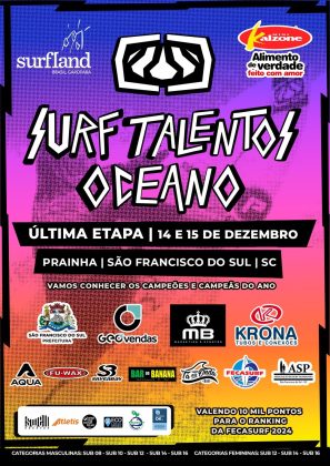 Circuito Surf Talentos Oceano 2024, Prainha, São Francisco do Sul (SC). Foto: Divulgação.