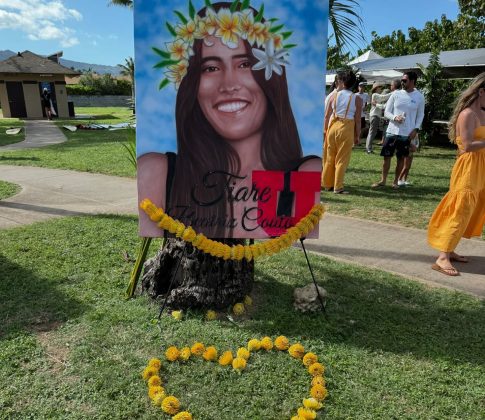 Cerimônia para Tiare Beatriz Couto, Waialua, Havaí. Foto: Keale Lemos.