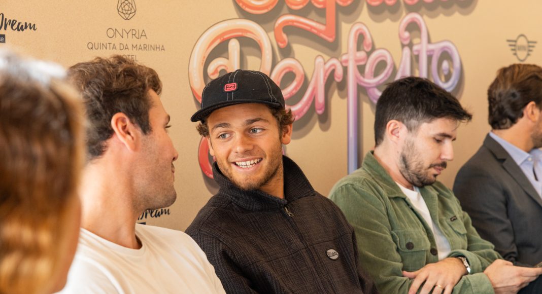 João Maria Mendonça, Coletiva de Imprensa, Capítulo Perfeito powered by Billabong, Carcavelos, Portugal. Foto: Divulgação.