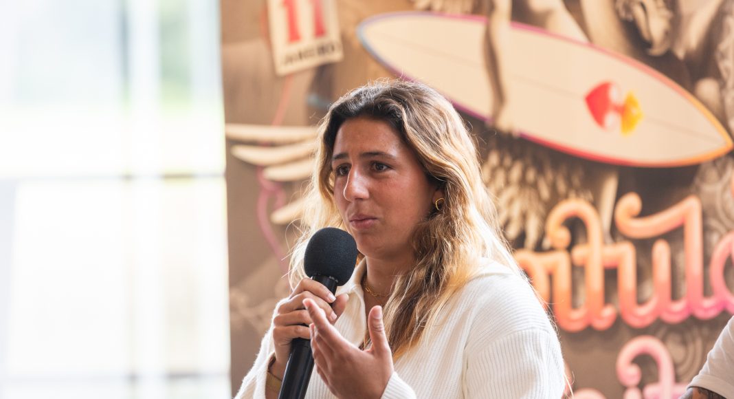 Malfada Lopes, Coletiva de Imprensa, Capítulo Perfeito powered by Billabong, Carcavelos, Portugal. Foto: Divulgação.