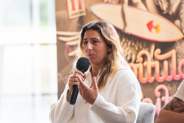 Malfada Lopes, Coletiva de Imprensa, Capítulo Perfeito powered by Billabong, Carcavelos, Portugal. Foto: Divulgação.