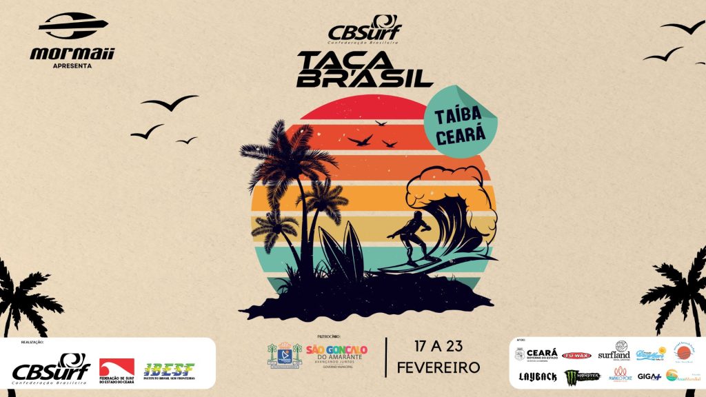 Cartaz oficial da Taça Brasil na Taíba.