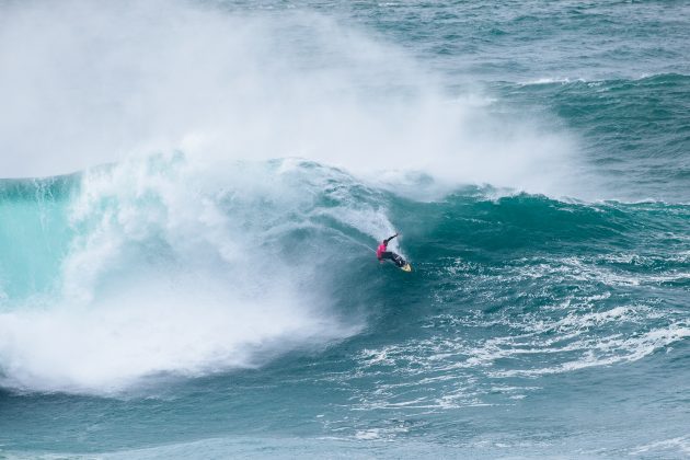 Lucas Chianca, Tudor Nazaré Big Wave Challenge 2025, Praia do Norte, Portugal. Foto: WSL / Masurel.