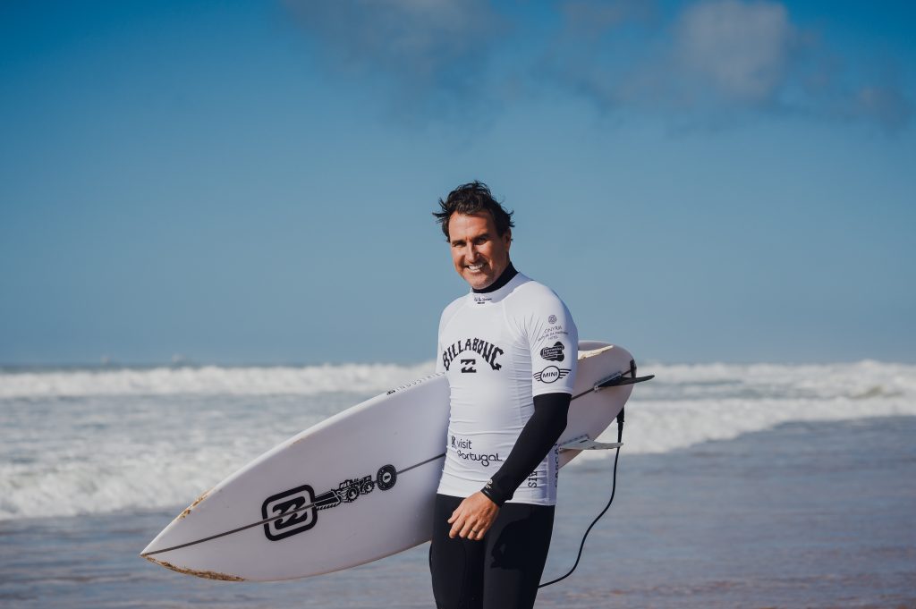 Joel Parkinson durante evento em Carcavelos.