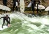 Surfe proibido em rio alemão