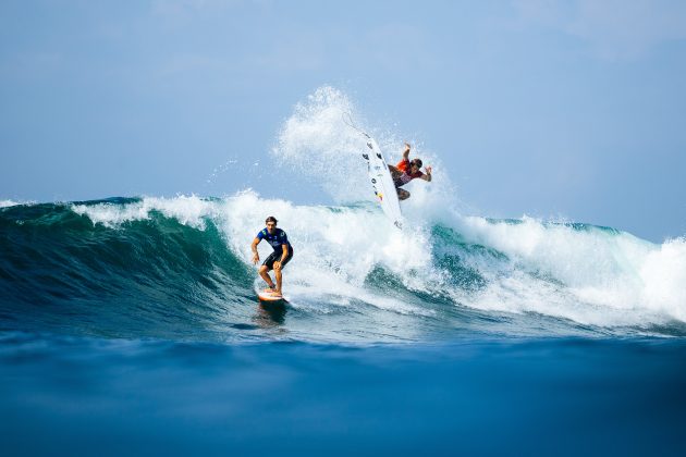 João Chianca e Jack Robinson, El Salvador Pro 2025, Punta Roca, La Libertad. Foto: WSL / Aaron Hughes.