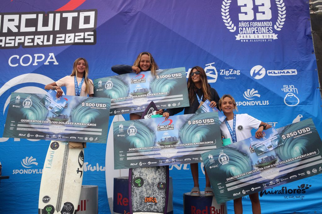 Pódio Open Feminino.