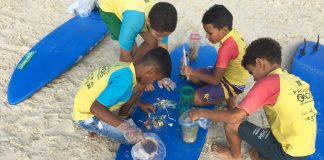 Ação ambiental na Enseada
