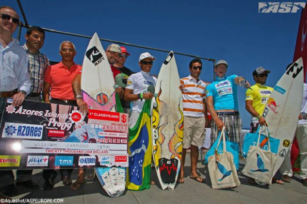 Finalistas, Azores Island Pro 2009, Portugal. Foto: Aquashot / Aspeurope.com.