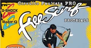 FreeSurf Pro Trials chega na praia do Tombo (SP)