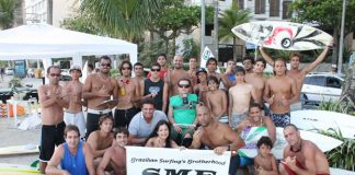 Surf treino celebra velhos tempos