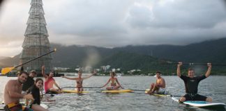 Galera curte natal na Lagoa (RJ)