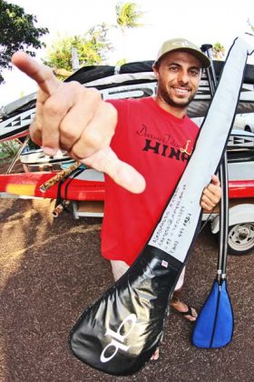 Alessandro Matero, Molokai-2-Oahu Paddleboard Race 2011, Hawaii. Foto: Bruno Lemos / Lemosimages.com.