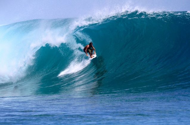 Paulo Imbica, G-Land, Indonésia. Foto: Arquivo pessoal.