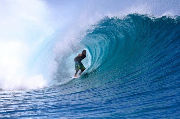 Paulo Imbica, G-Land, Indonésia. Foto: Arquivo pessoal.