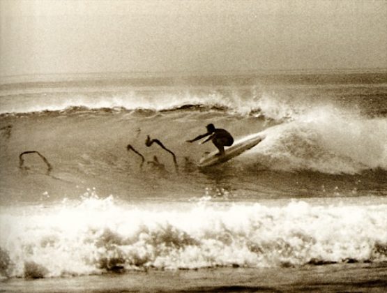 Lance Carson, Rincon, Califórnia (EUA). Foto: LeRoy Grannis.