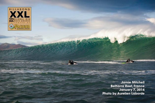 Jamie Mitchell, Belharra Reef, França, . Foto: Billabong XXL.