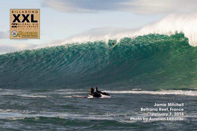 Jamie Mitchell, Belharra Reef, França, . Foto: Billabong XXL.