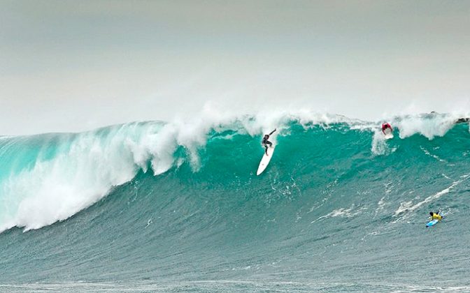 Marcos Monteiro desce a ladeira em Punta Lobos. Foto: Otávio Hoffmann .