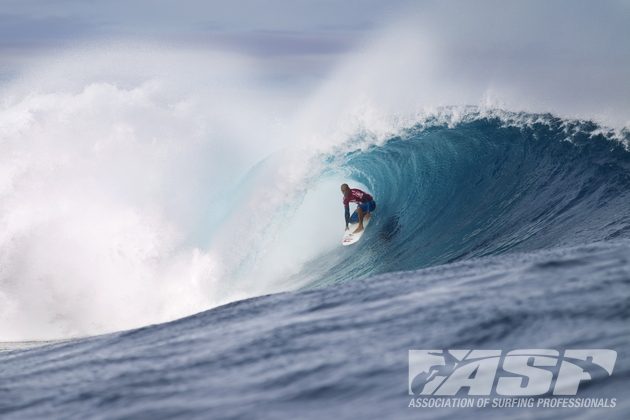 Kelly Slater, Volcom Fiji Pro 2012, Cloudbreak, Fiji. Foto: © ASP / Kirstin.