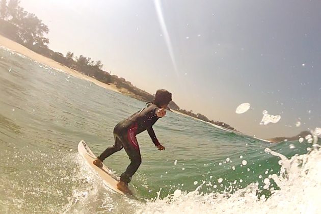 Guilherme Lemos, Atleta da Pena de 7 anos é a novíssima geração do surf brasileiro. Foto: Taiu Bueno.