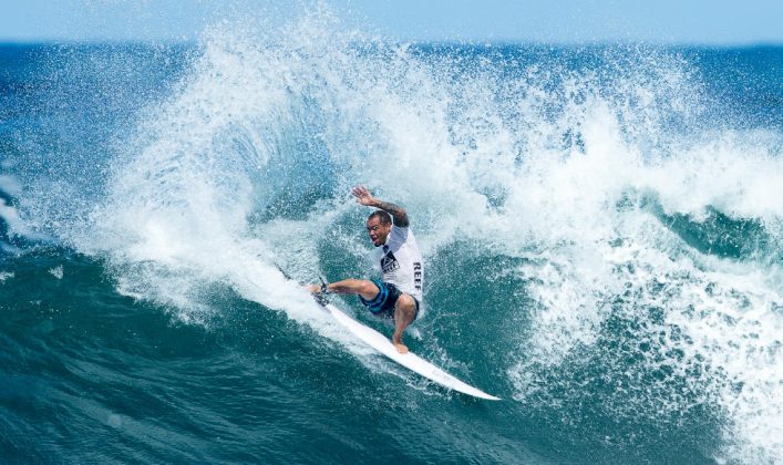 Raoni Monteiro Reef Hawaiian Pro 2014, Haleiwa, Hawaii. Foto: Rodrigo Lima.