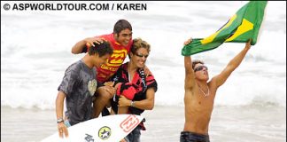 Surf em verde e amarelo