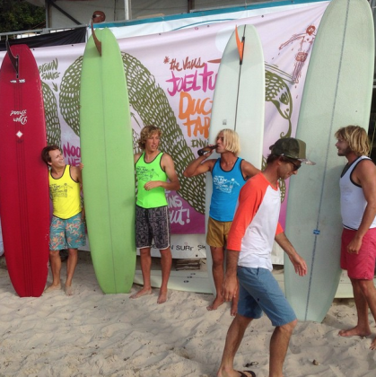 Troy Mothershead, Ryan Burch, Alex Knost, Tyler Warren e Joel Tudor Joel Tudor Duct Tape Invitational 2015, Noosa Heads, Austrália. . Foto: Divulgação.