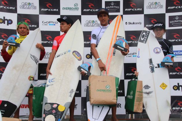 podio_mirim2 Rip Curl Grom Search, Guarujá, (SP), 2015. . Foto: Nancy Geringer.