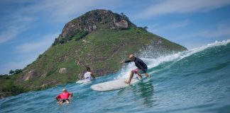 Surf em família no Rio