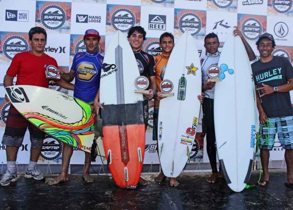 Podio Open local Circuito Surf Trip SP Contest. Foto: Thais Serra.