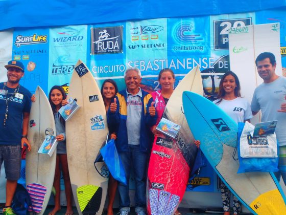 Feminino Sebastianense de Surf 2015. Foto: Divulgação ASSS.