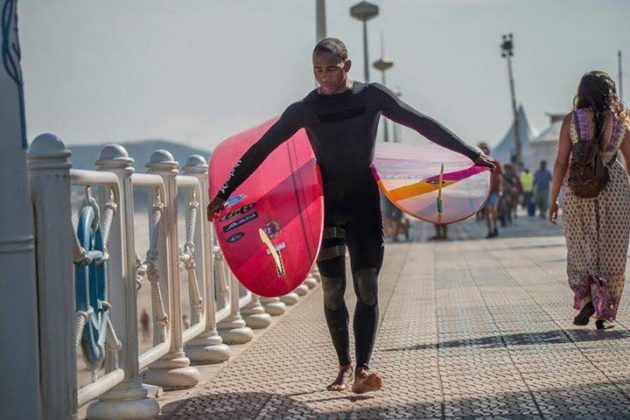 Jefson Silva, Salinas Longboard Festival, Espanha Salinas Longboard Festival. Foto: Arquivo pessoal.