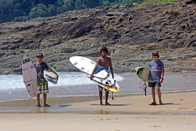 Mateus Sena - RN, Emanoel Tobias - RN, Guilherme Marques - SC Itacaré, Bahia. Foto: Eros Sena.