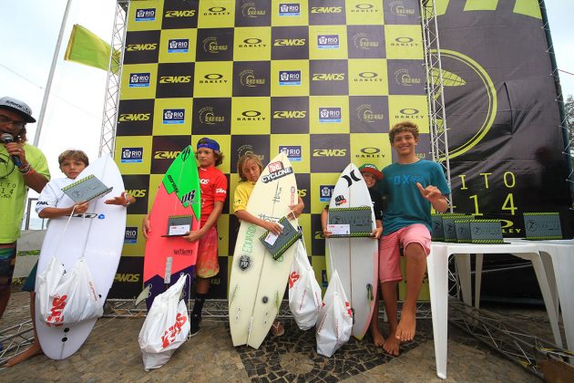  Circuito Oakley WQSurf Sub 14 Estadual de Surf 2015, Canto do Recreio (RJ). Foto: Patrícia Lelot.